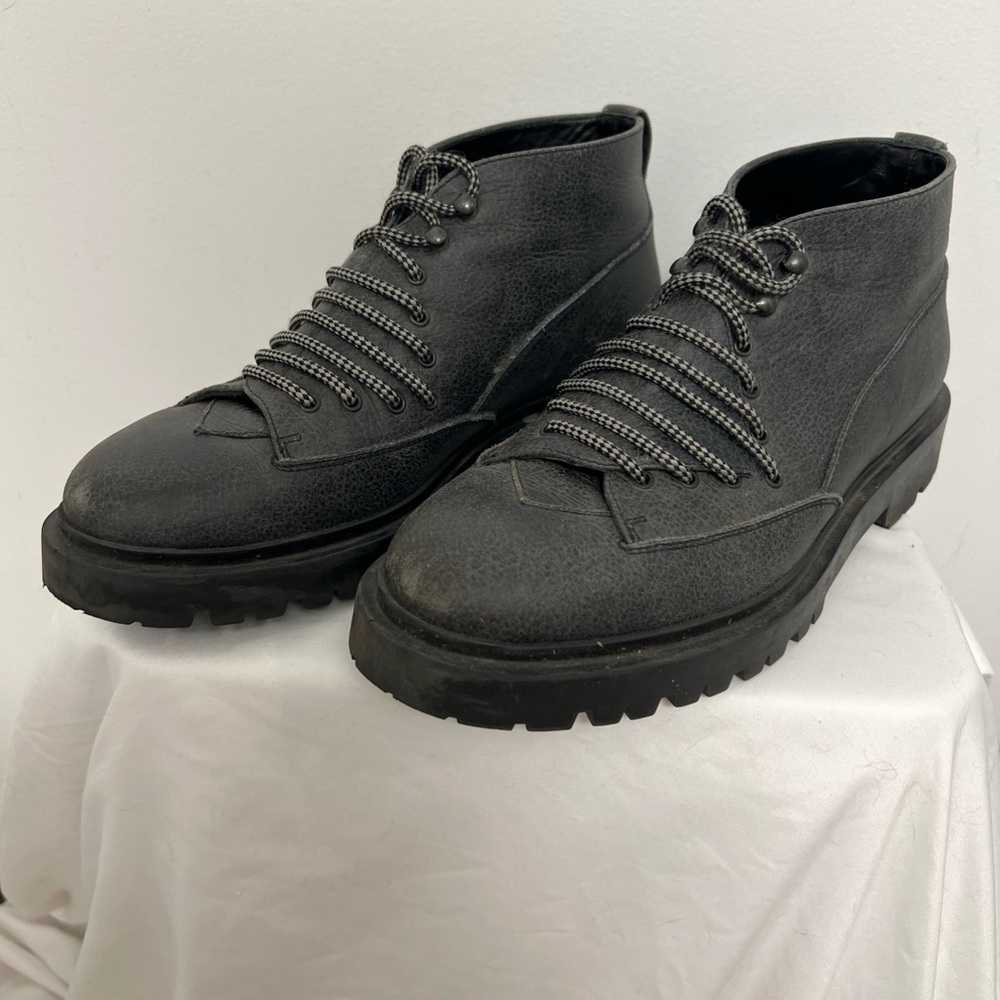 CASBIA Rare men’s “Sam” Gray Lace-Up Boots size 42